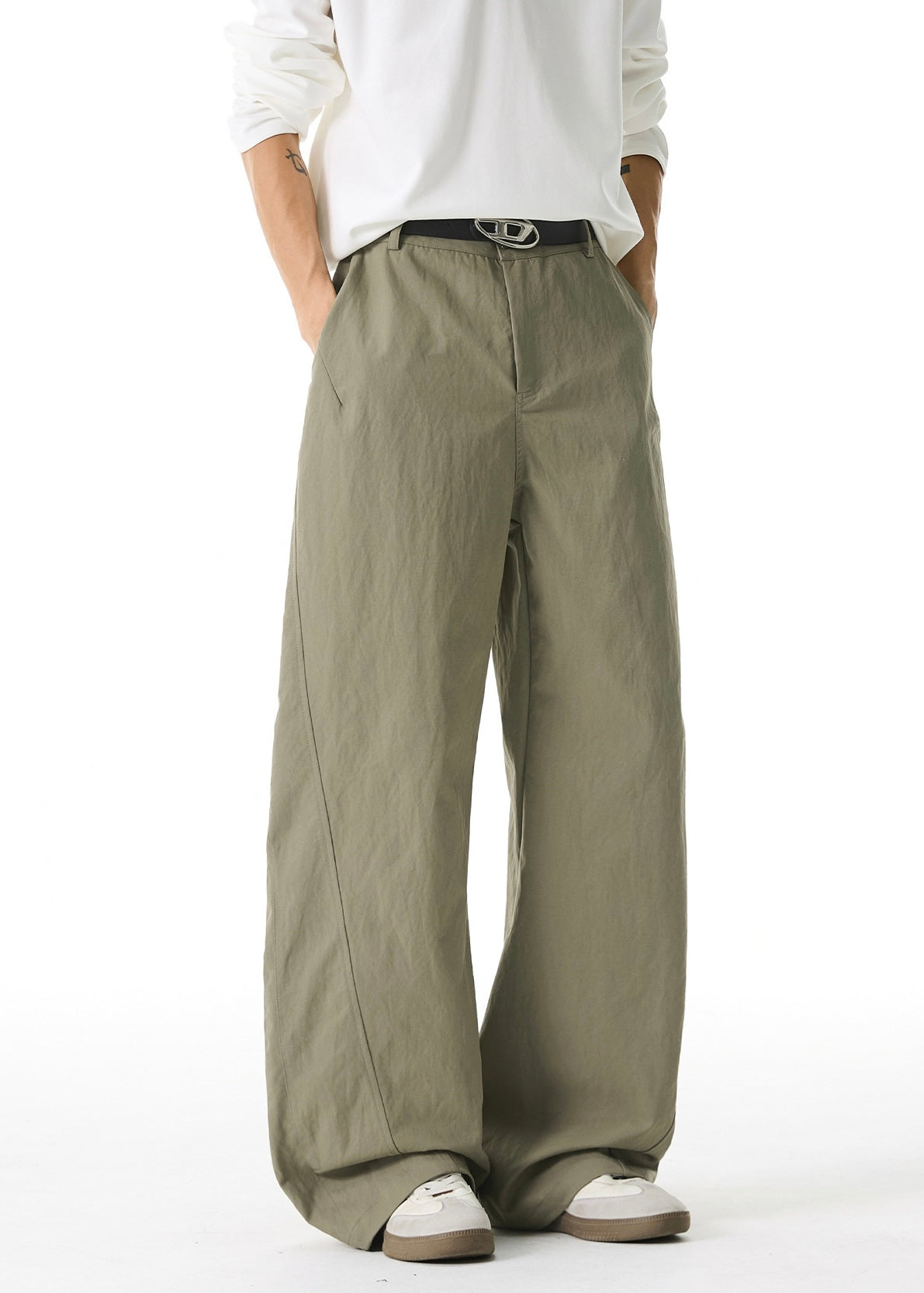 Men’s Loose Straight Leg Pants – Relaxed Fit Streetwear Trousers