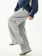 Loose Straight Leg Casual Joggers for Men – Relaxed High Waist Trousers