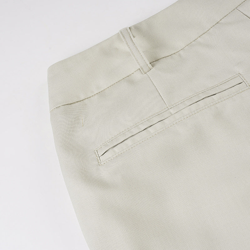 Women’s Low-Waist Loose Fit Trousers – Casual Commuter Pants