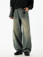 Men’s Straight Leg Jeans – Loose Fit Casual Denim Pants