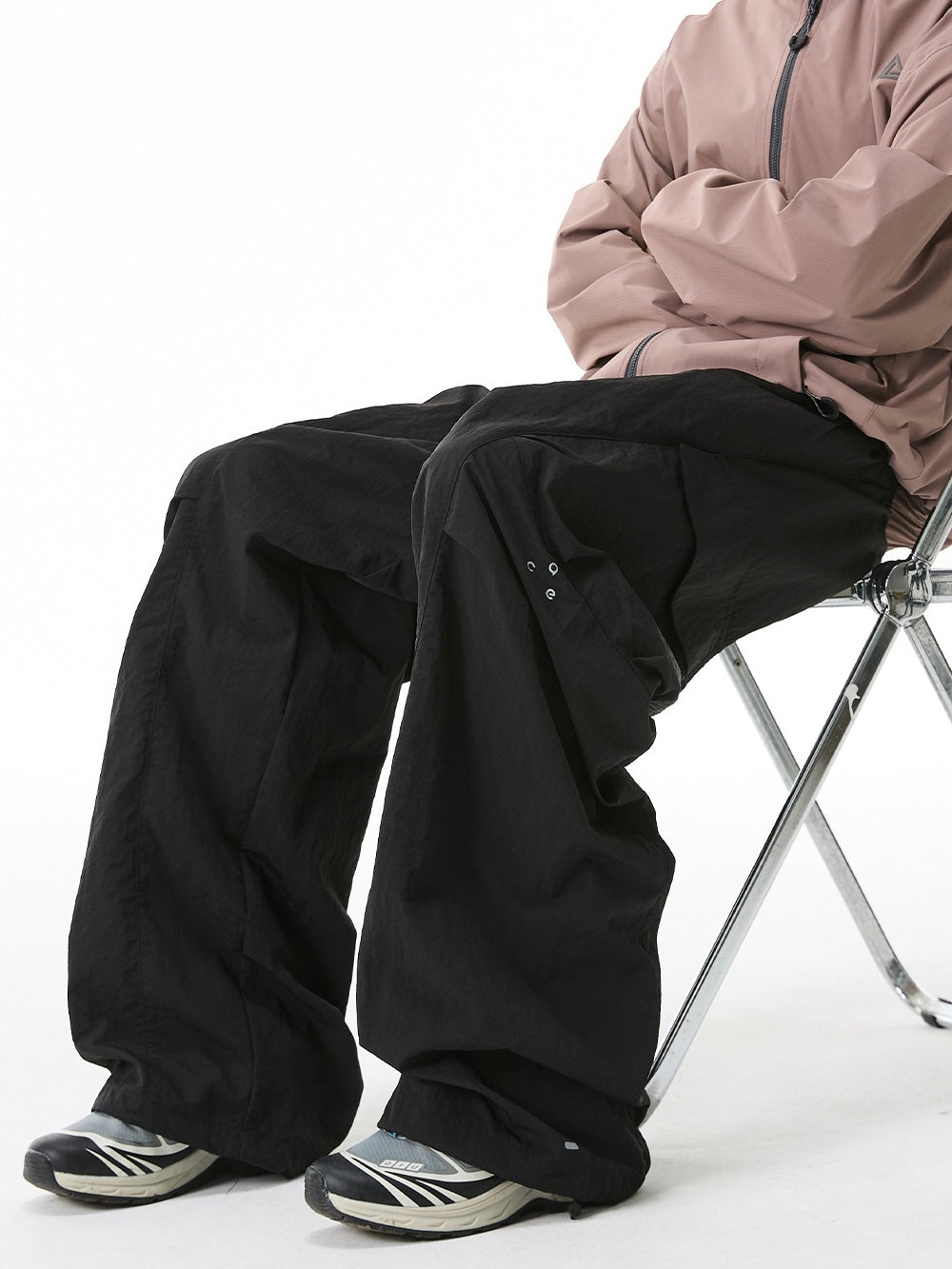 Mens Cargo Pants – Outdoor Windproof Wide-Leg Trousers with Pockets