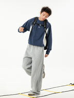Loose Straight Leg Casual Joggers for Men – Relaxed High Waist Trousers