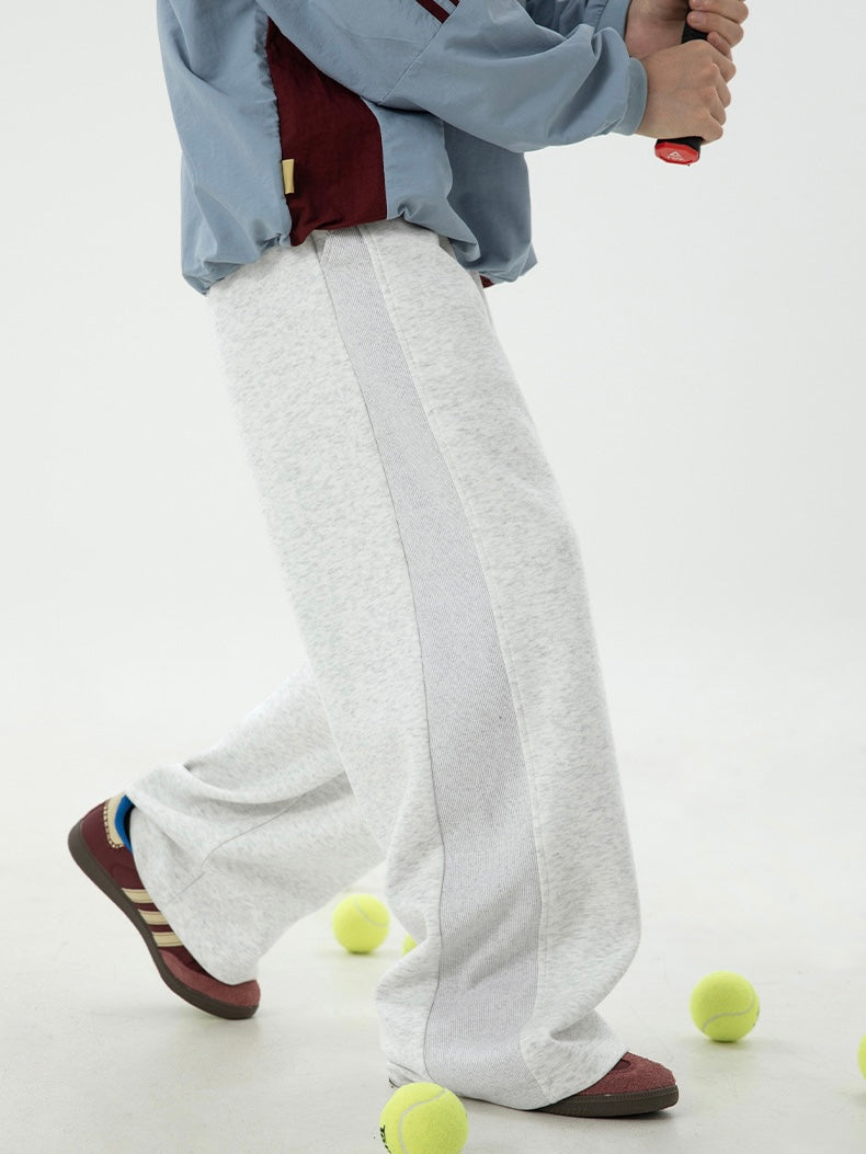 Loose Straight Leg Casual Joggers for Men – Relaxed High Waist Trousers