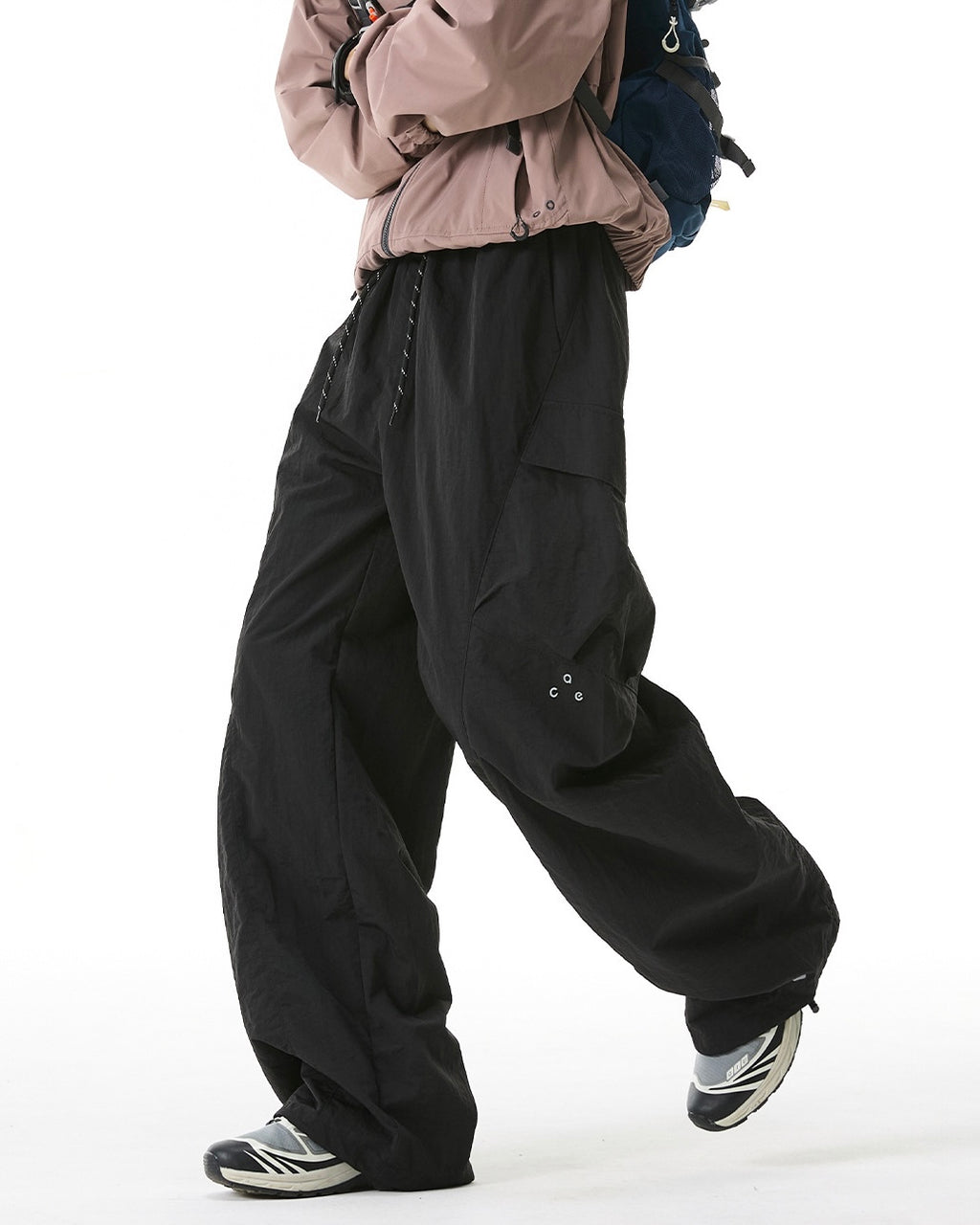 Mens Cargo Pants – Outdoor Windproof Wide-Leg Trousers with Pockets