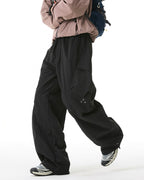 Mens Cargo Pants – Outdoor Windproof Wide-Leg Trousers with Pockets