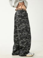 Men’s Camouflage Work Pants – Straight Leg Military Style Trousers