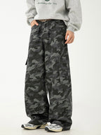 Men’s Camouflage Work Pants – Straight Leg Military Style Trousers