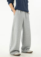 Loose Straight Leg Casual Joggers for Men – Relaxed High Waist Trousers