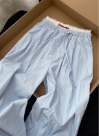 Women’s Layered Wide-Leg Casual Pants – Korean Summer Loose Fit Trousers