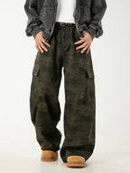 Men’s Camouflage Work Pants – Straight Leg Military Style Trousers