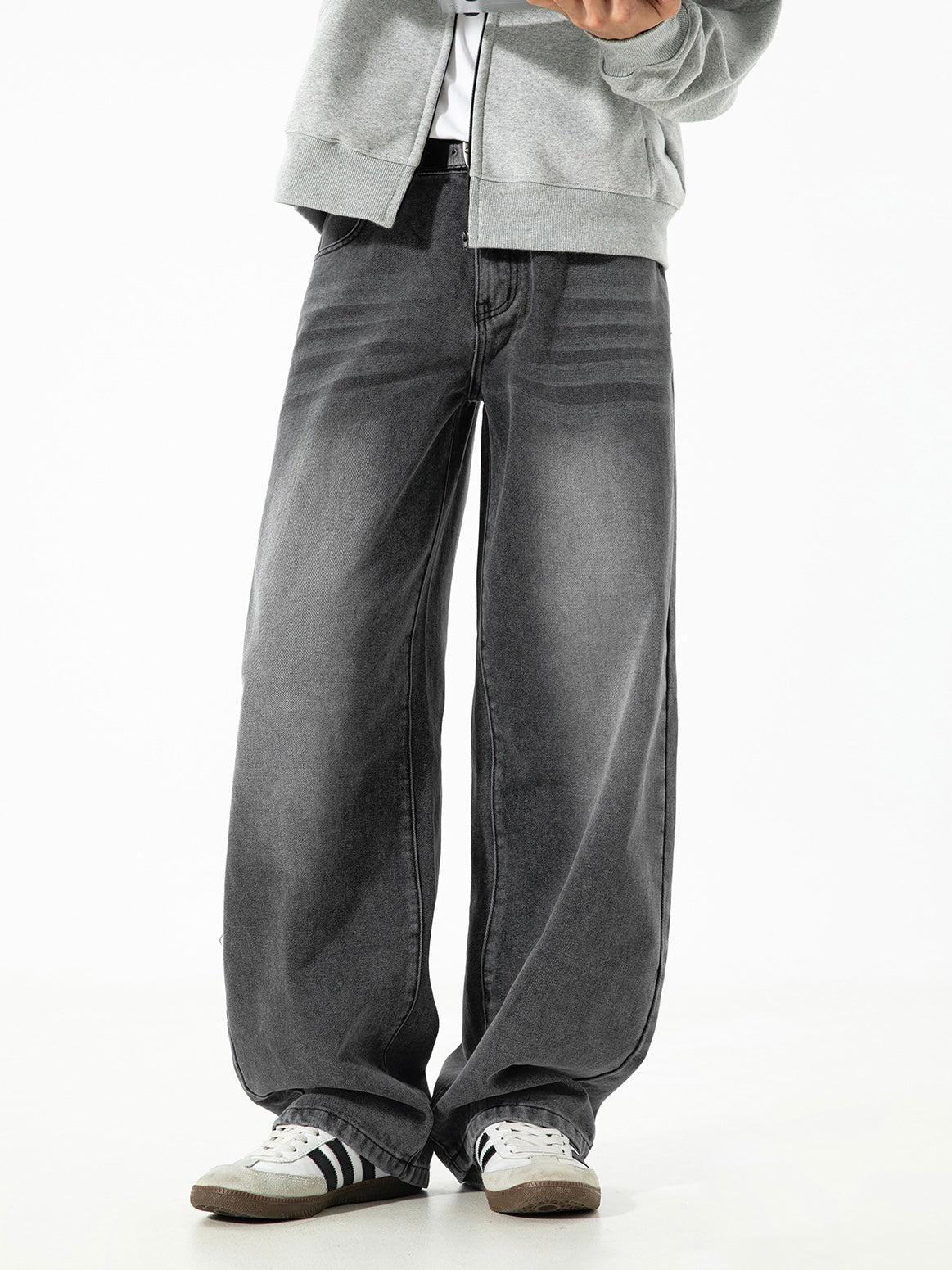 Men’s Straight Leg Jeans – Loose Fit Casual Denim Pants