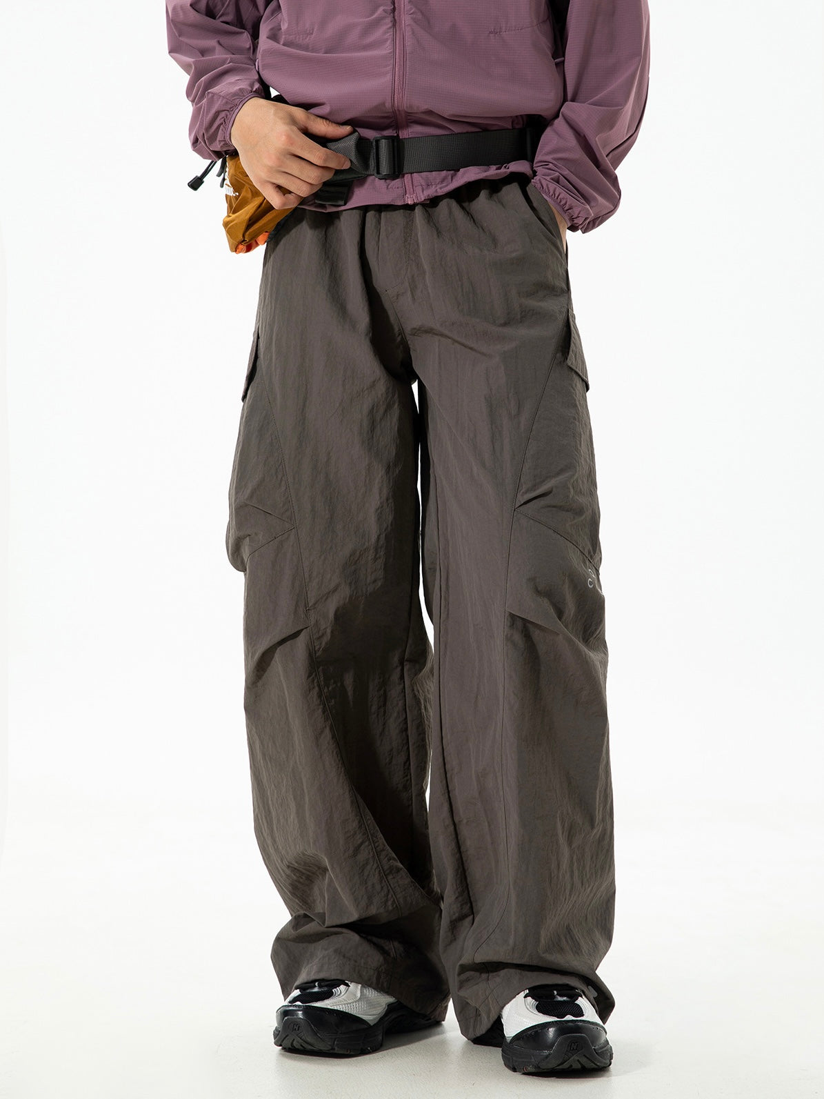 Mens Cargo Pants – Outdoor Windproof Wide-Leg Trousers with Pockets