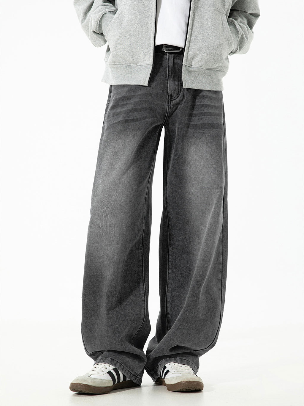 Men’s Straight Leg Jeans – Loose Fit Casual Denim Pants