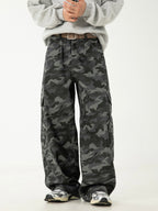 Men’s Camouflage Work Pants – Straight Leg Military Style Trousers