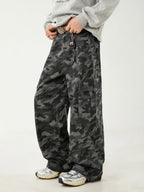 Men’s Camouflage Work Pants – Straight Leg Military Style Trousers