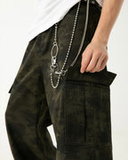 Men’s Camouflage Work Pants – Straight Leg Military Style Trousers