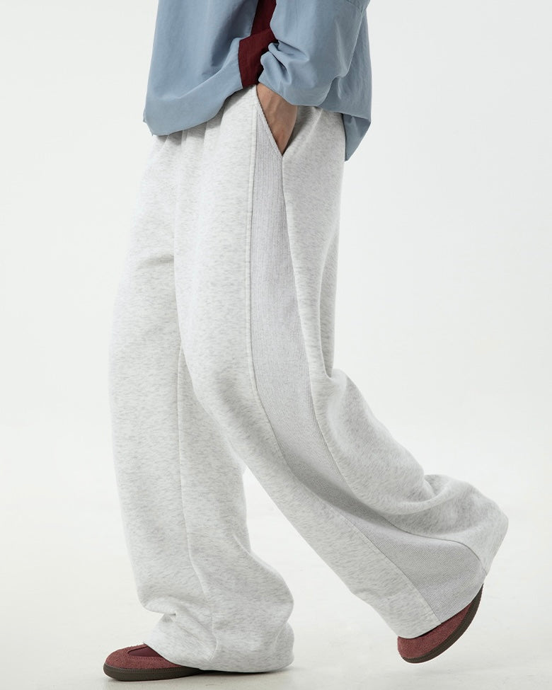 Loose Straight Leg Casual Joggers for Men – Relaxed High Waist Trousers