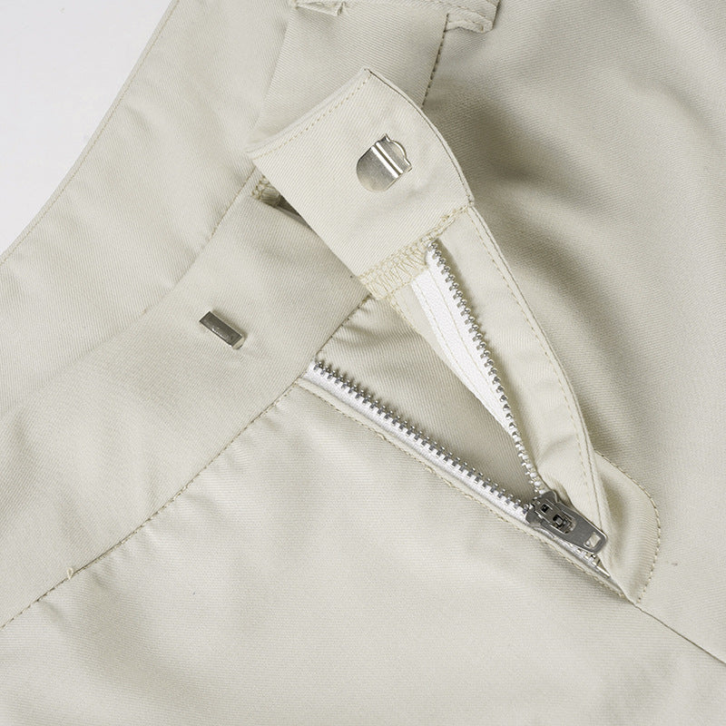 Women’s Low-Waist Loose Fit Trousers – Casual Commuter Pants