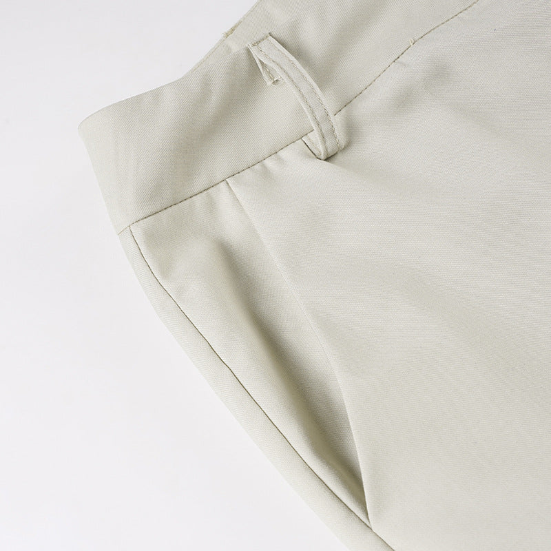 Women’s Low-Waist Loose Fit Trousers – Casual Commuter Pants