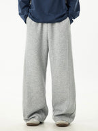 Loose Straight Leg Casual Joggers for Men – Relaxed High Waist Trousers
