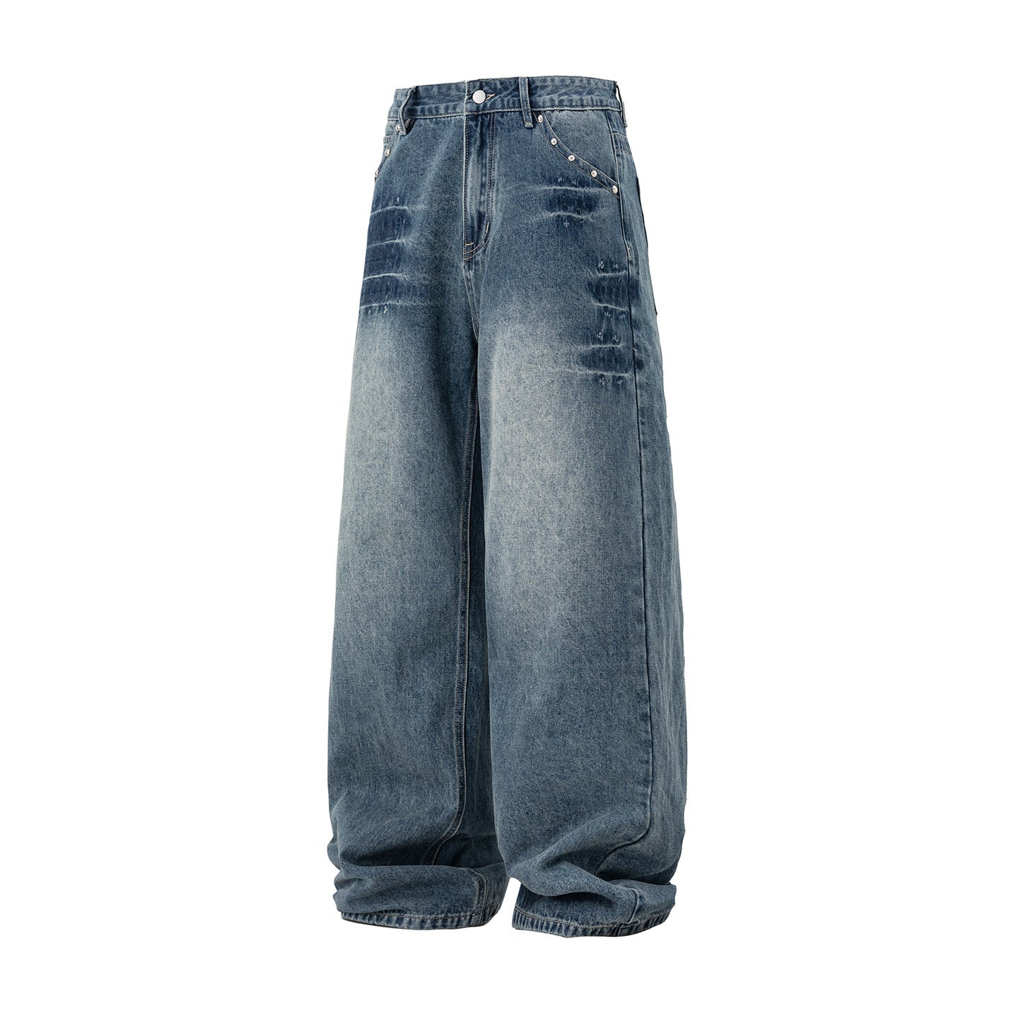 Straight leg jeans men's Long Pants