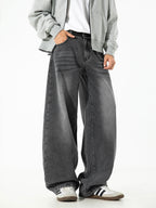 Men’s Straight Leg Jeans – Loose Fit Casual Denim Pants