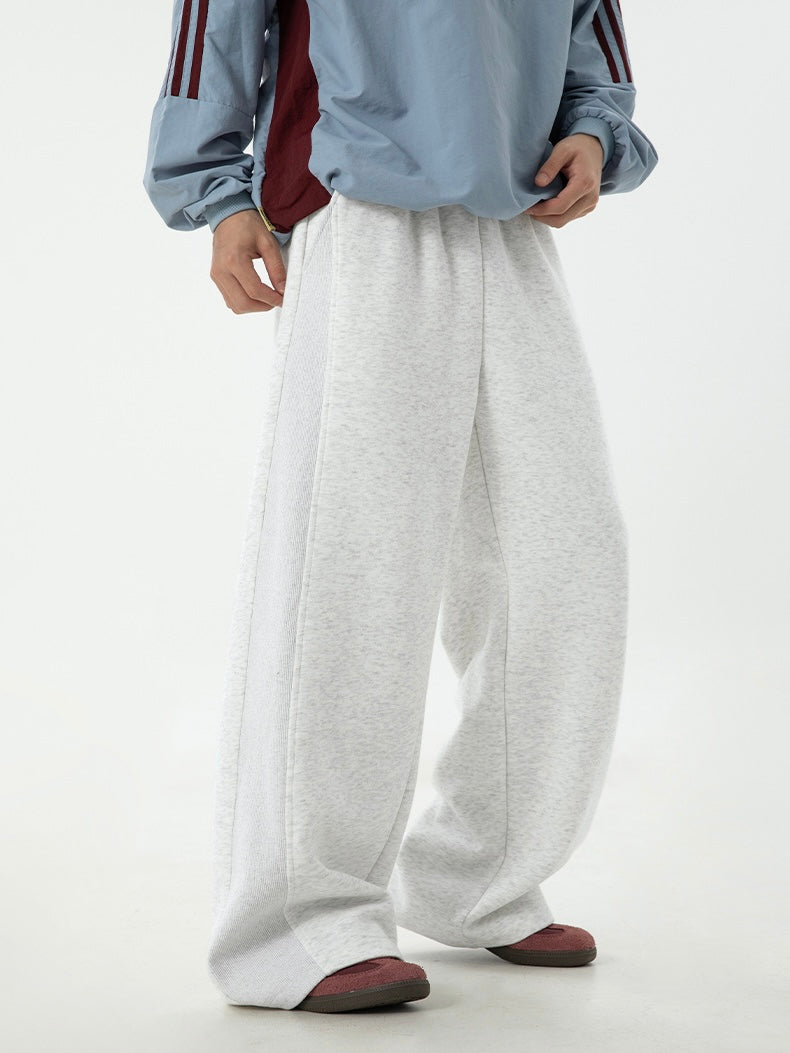 Loose Straight Leg Casual Joggers for Men – Relaxed High Waist Trousers