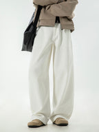 Men’s Straight Leg Jeans – Loose Fit Casual Denim Pants