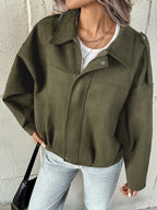 Women’s Loose Casual Jacket – Autumn Winter Warm Outerwear Coat